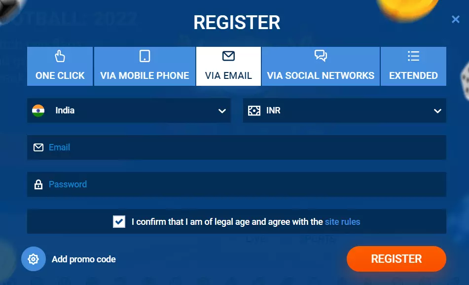 Registration With Mail